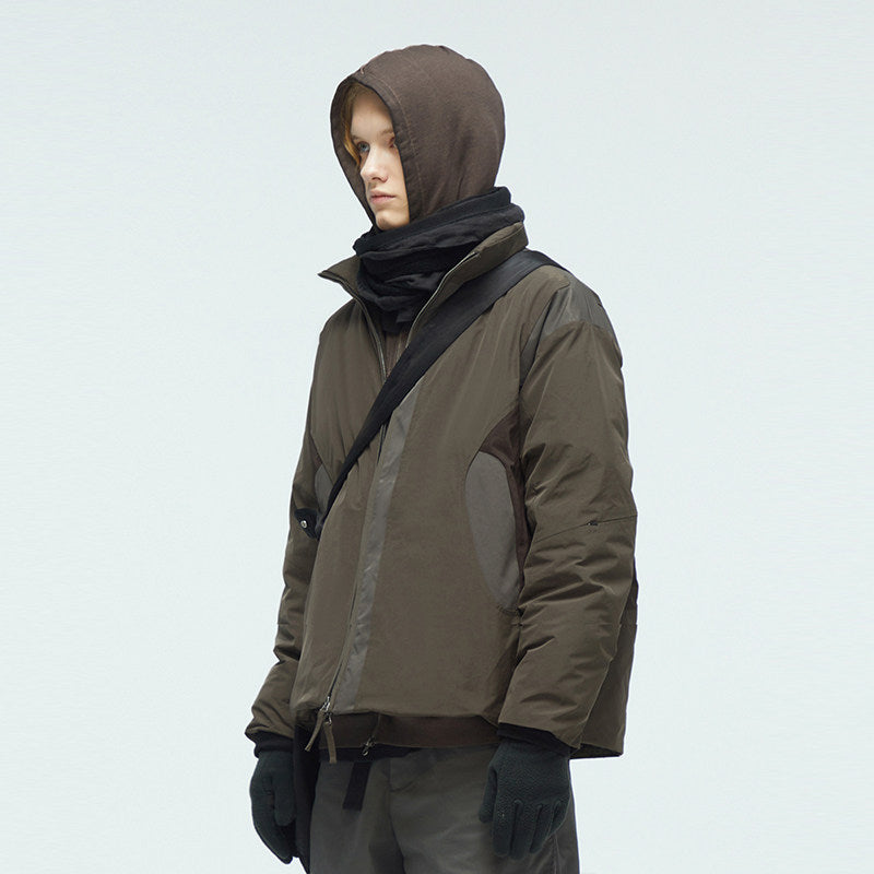 Stitched duck down jacket