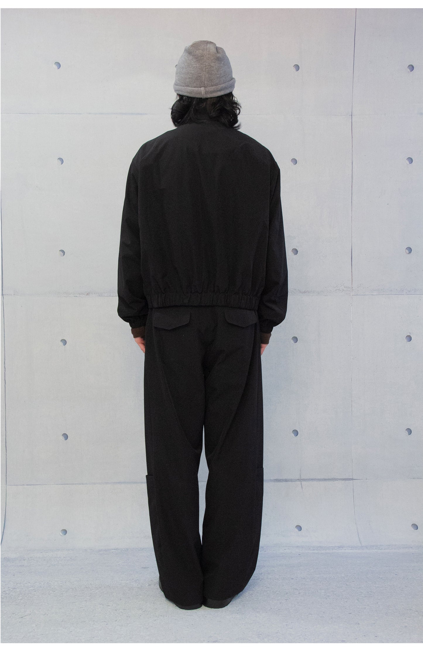 Tailored zip short jacket
