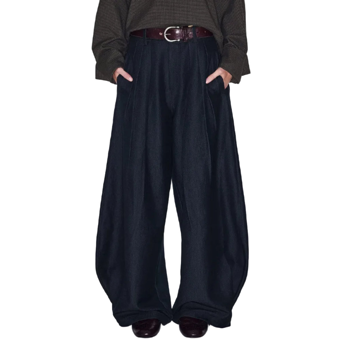 Loose banana denim pants