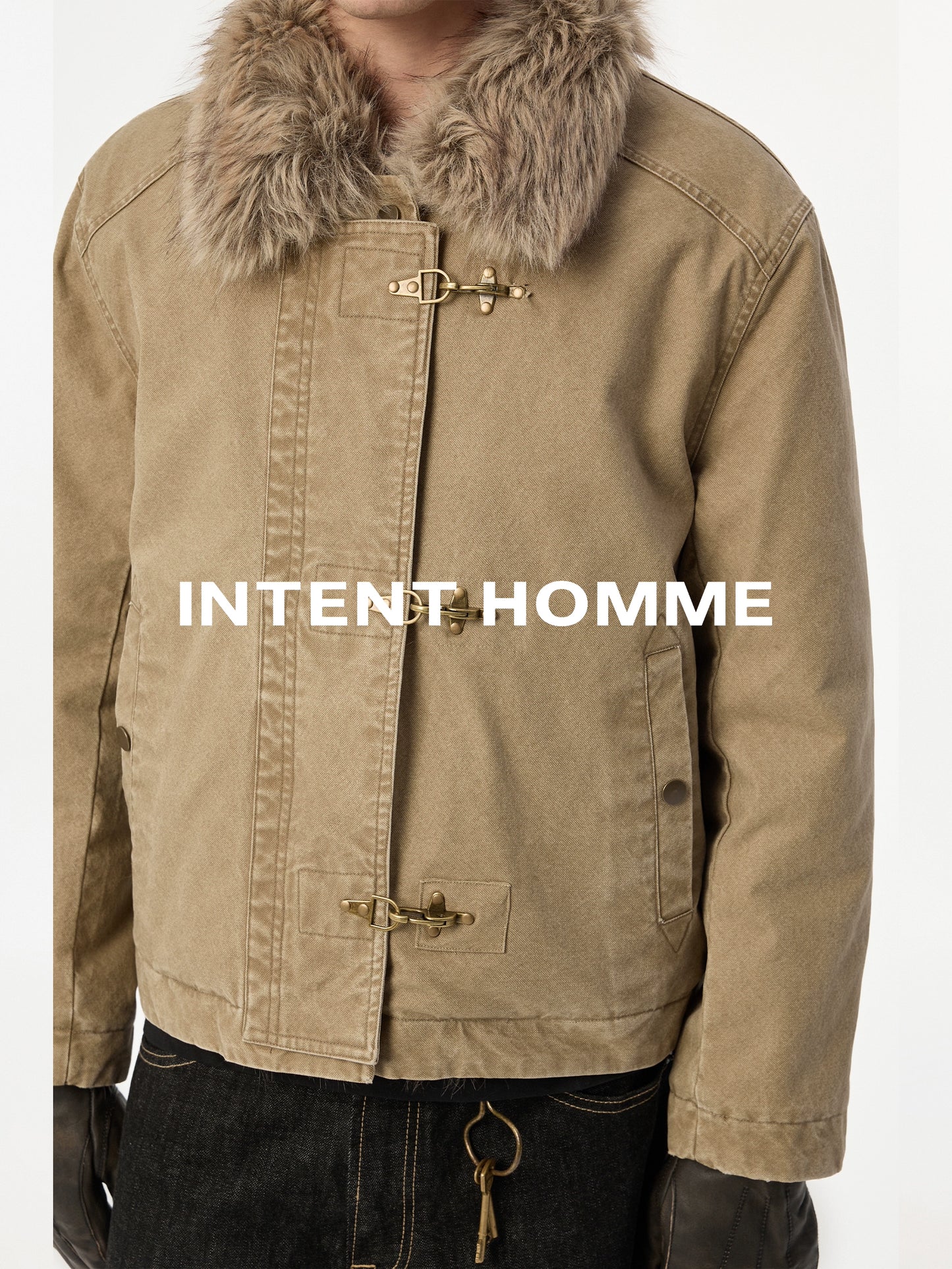 Hunting Fur Collar Paddet Jacket