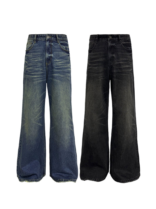 Messy Washed 14oz Jeans
