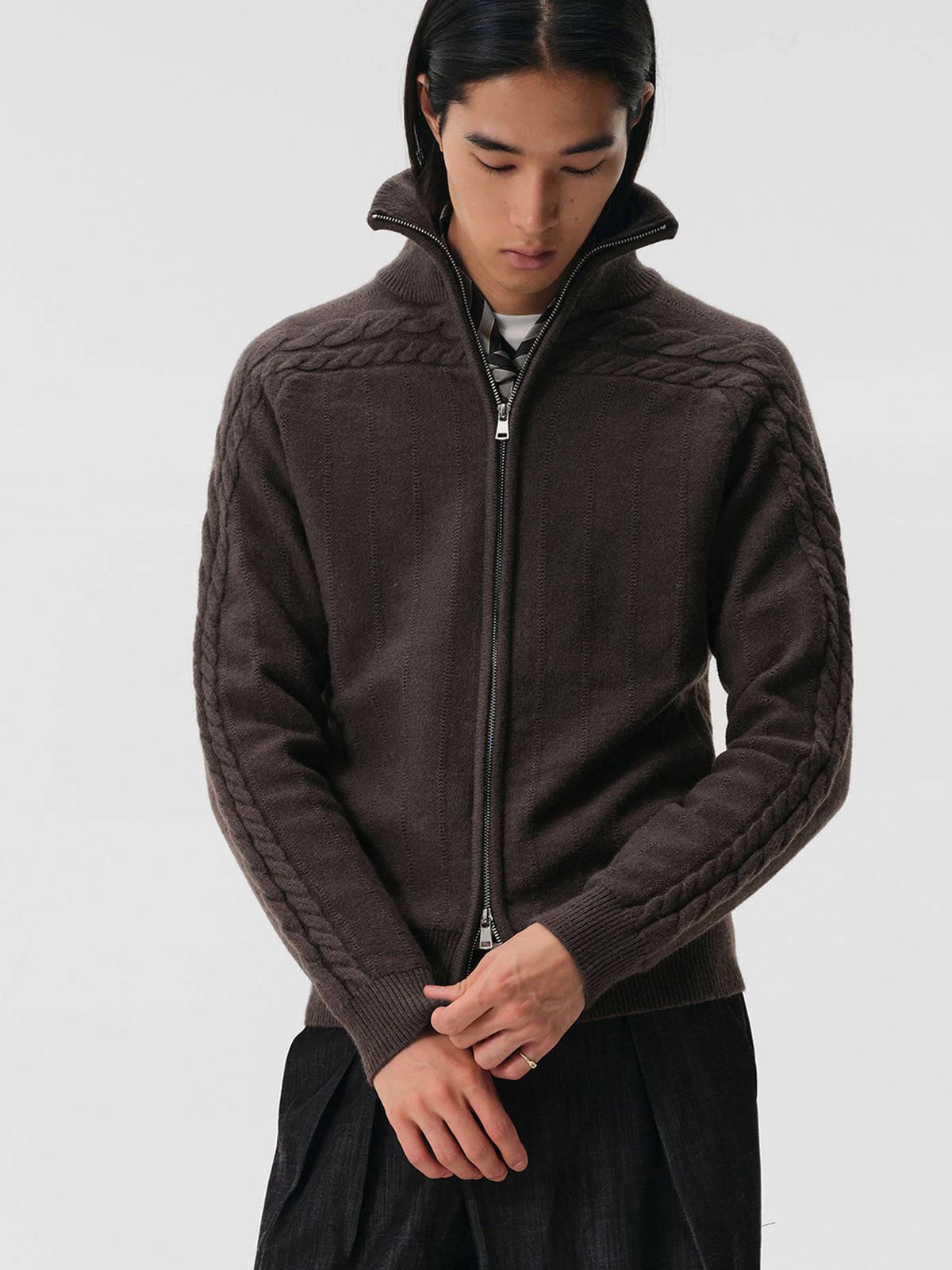 Arctic Velvet Cable Knit