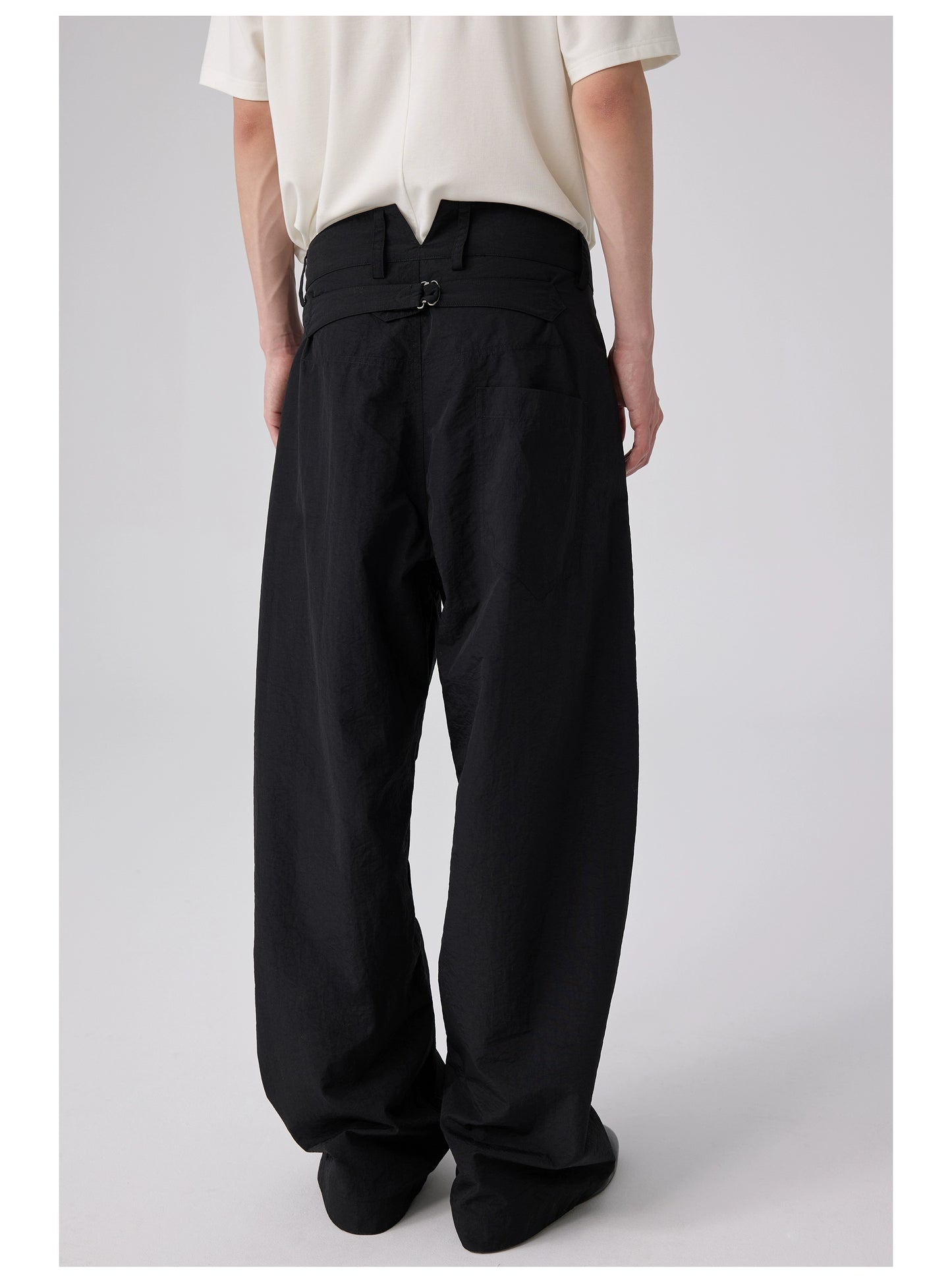 Nylon knit Braided Trousers