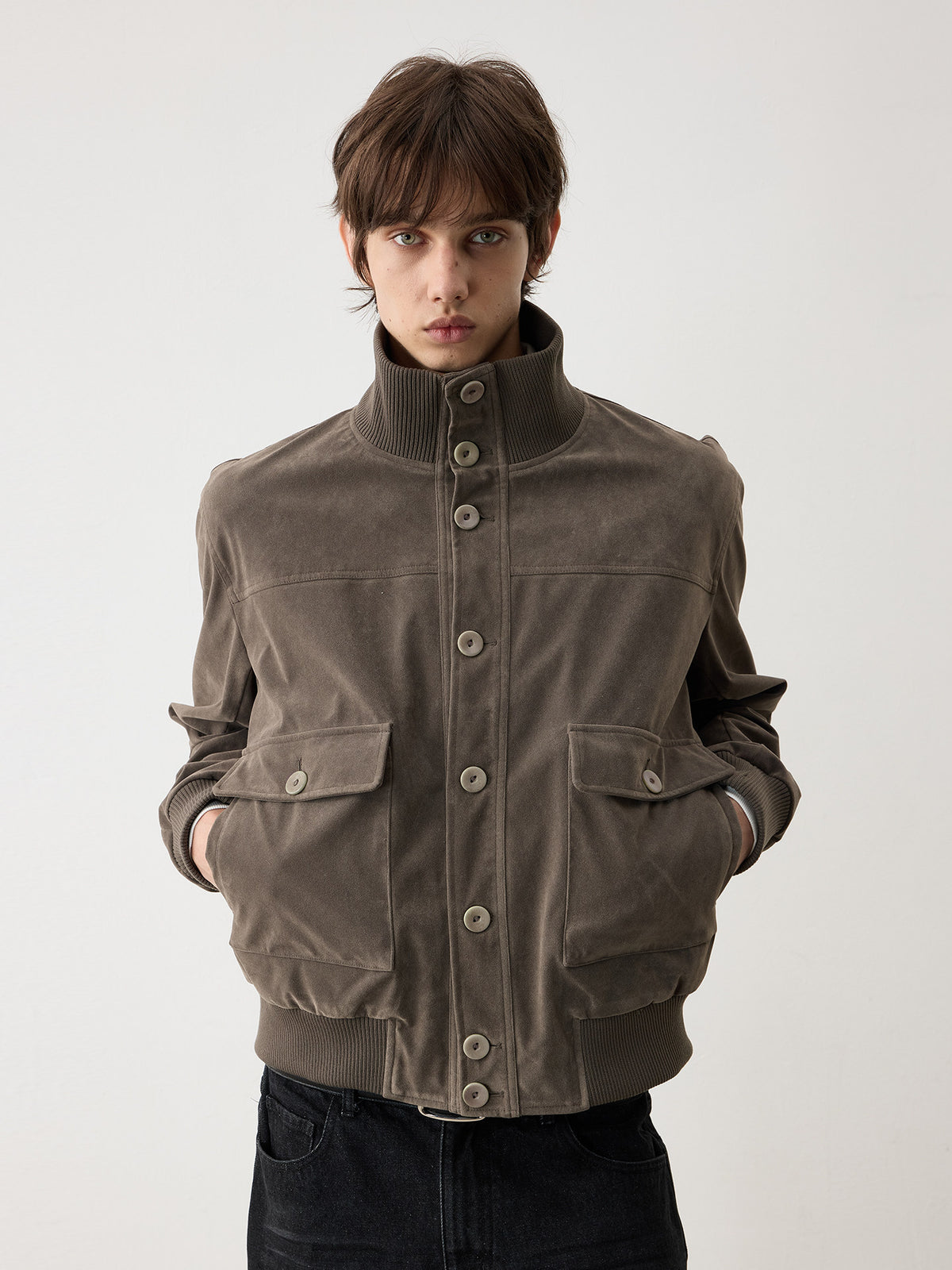Double Pocket Button-Up Jacket