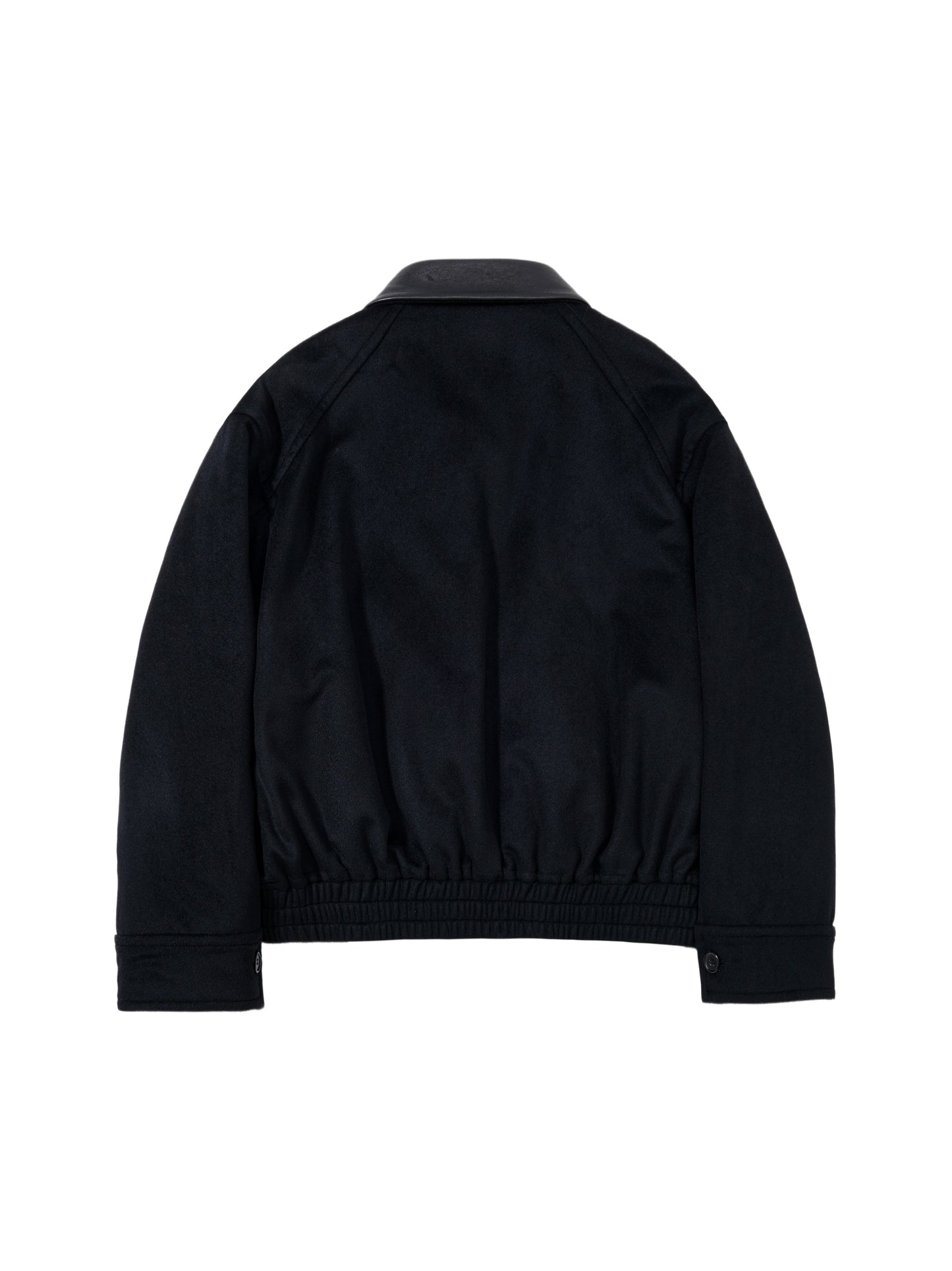 Cashmere leather collar A2 jacket