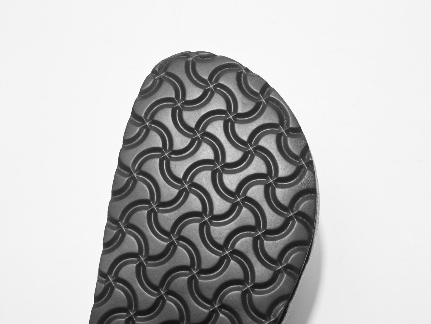 Washed leather mule