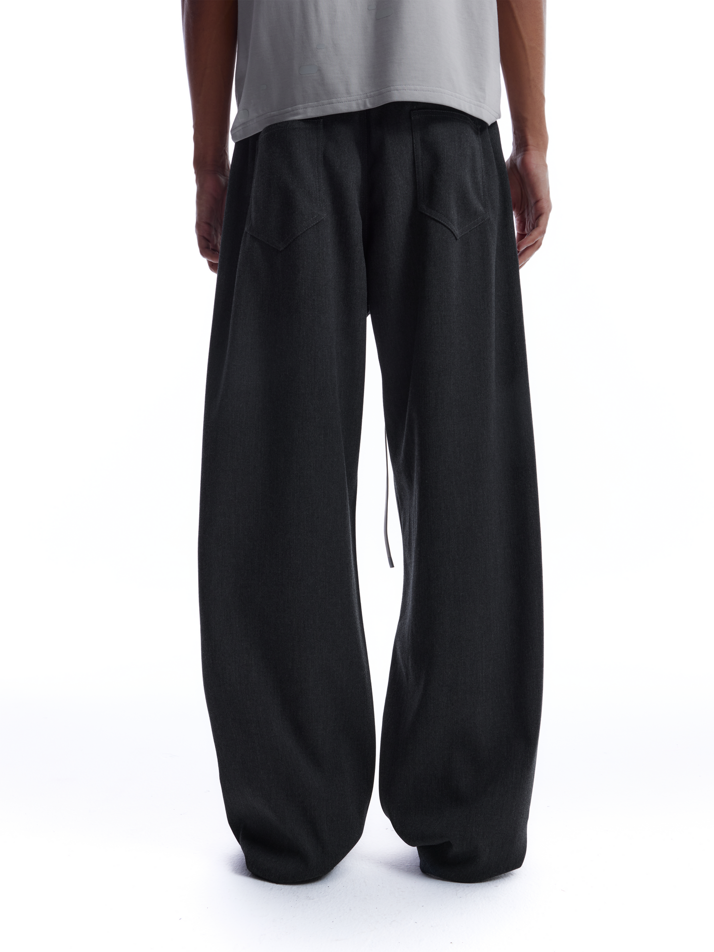 3D Cut Slanted Placket Sweatpants