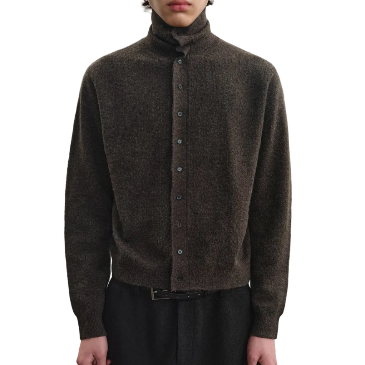 Floral Turtleneck Cardigan