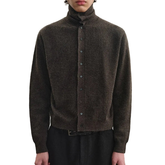 Floral Turtleneck Cardigan