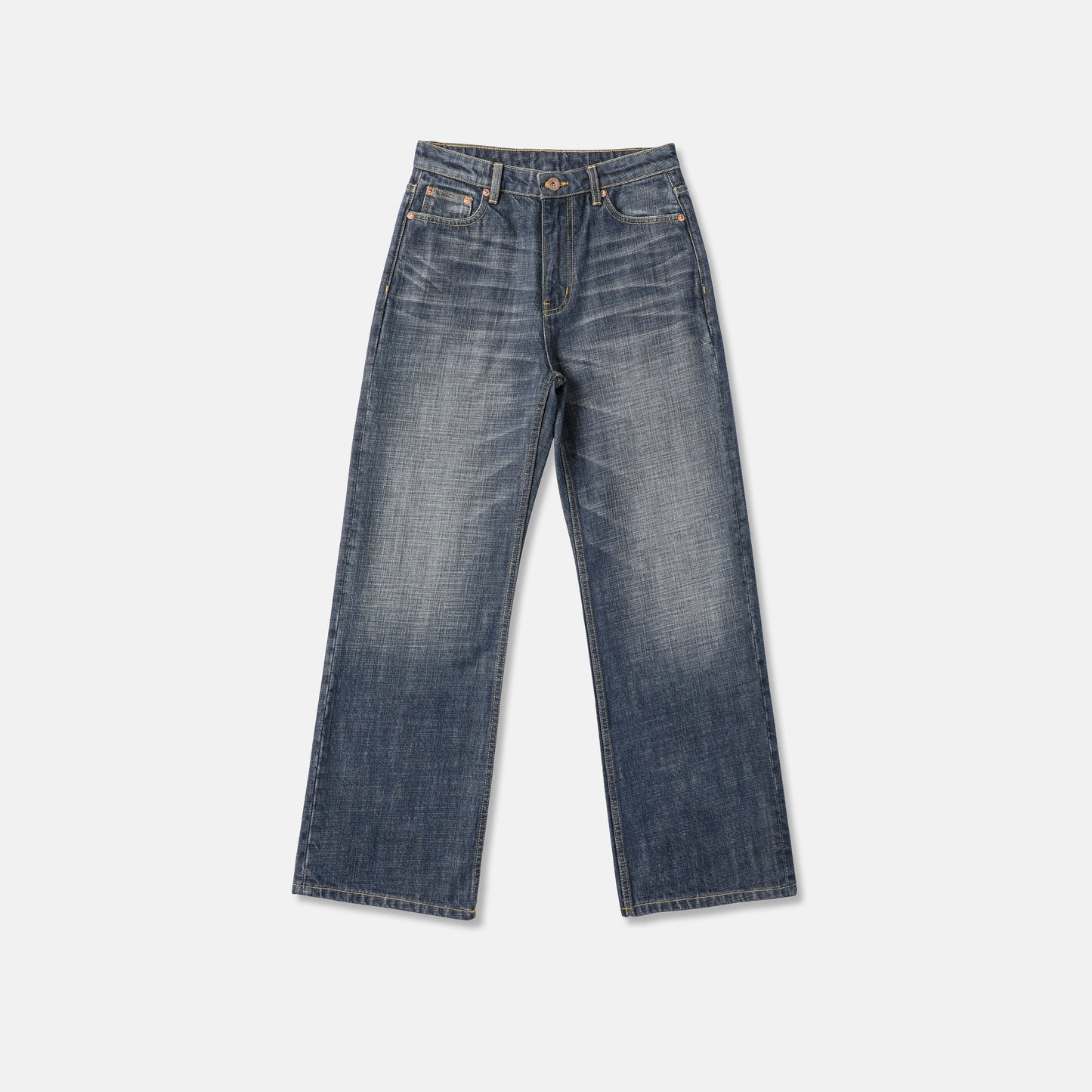 Vintage Ash Straight-Leg Jeans