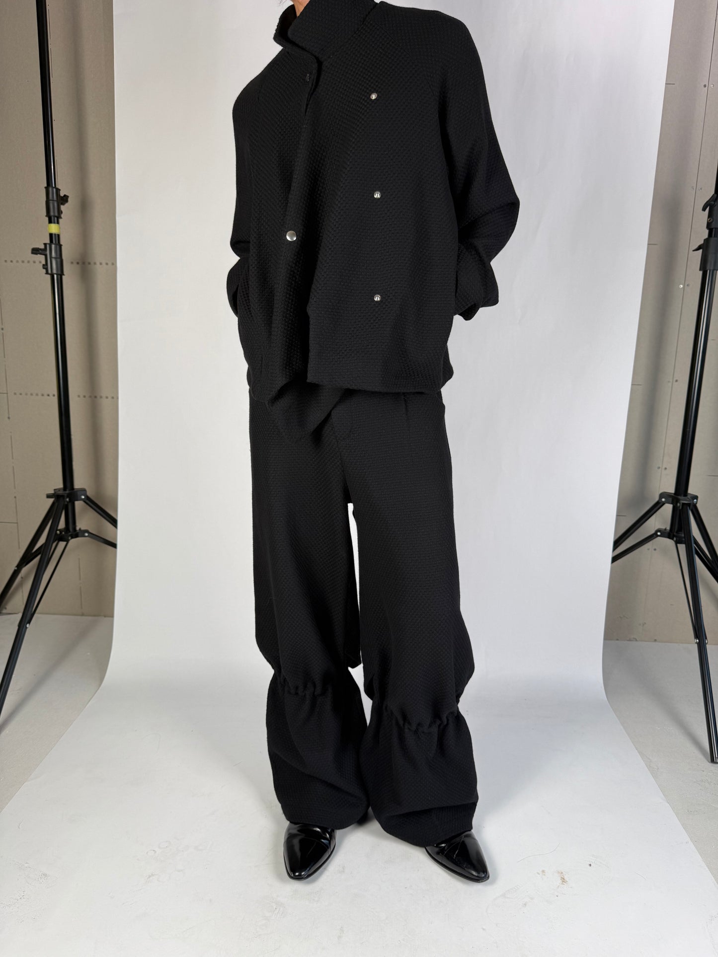 Codex Special Placket Honeycomb Wool Jacket
