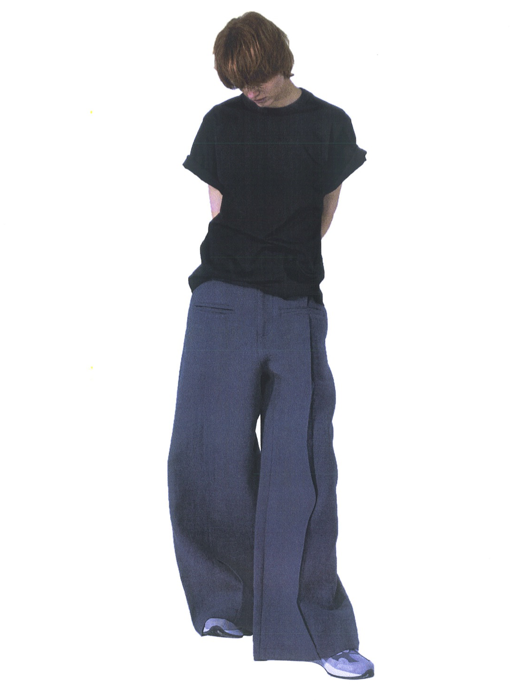 Wide-Leg front pocket Trouser Grey