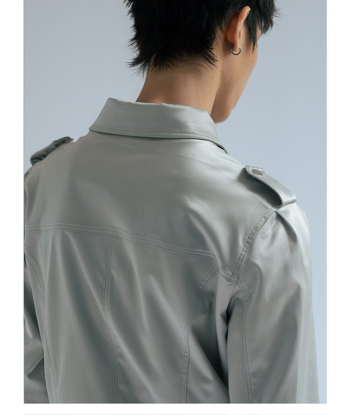 Glossy vintage cropped jacket