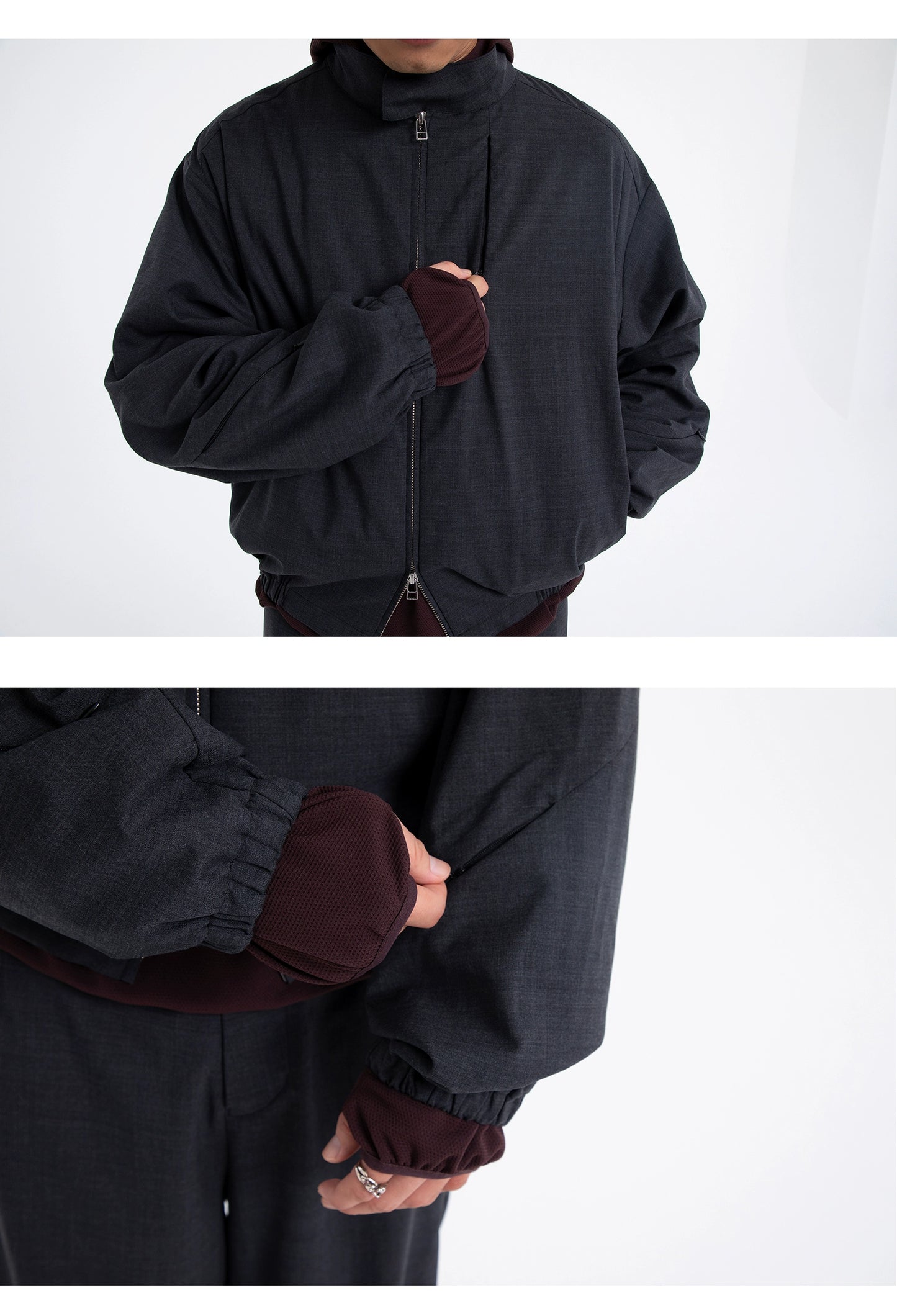 Deconstruct Wool-blend Jacket