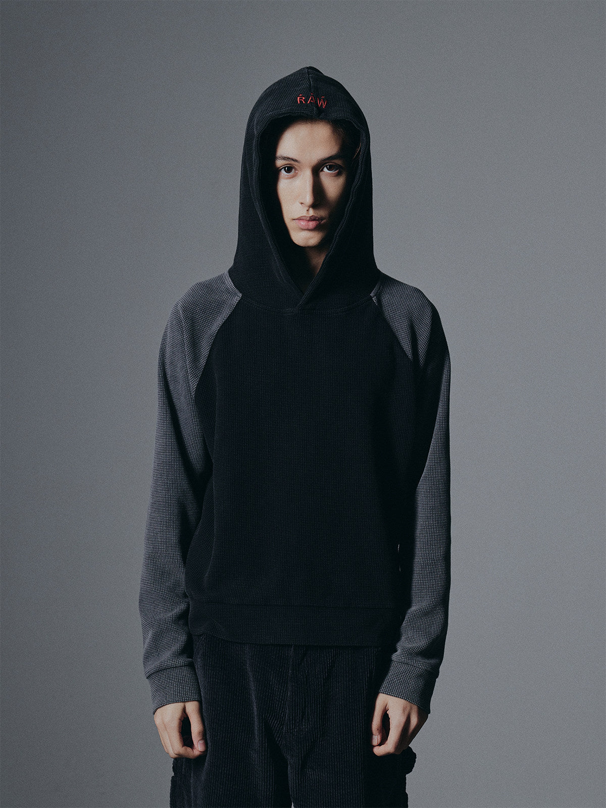 Raw washed raglan LS Shirt