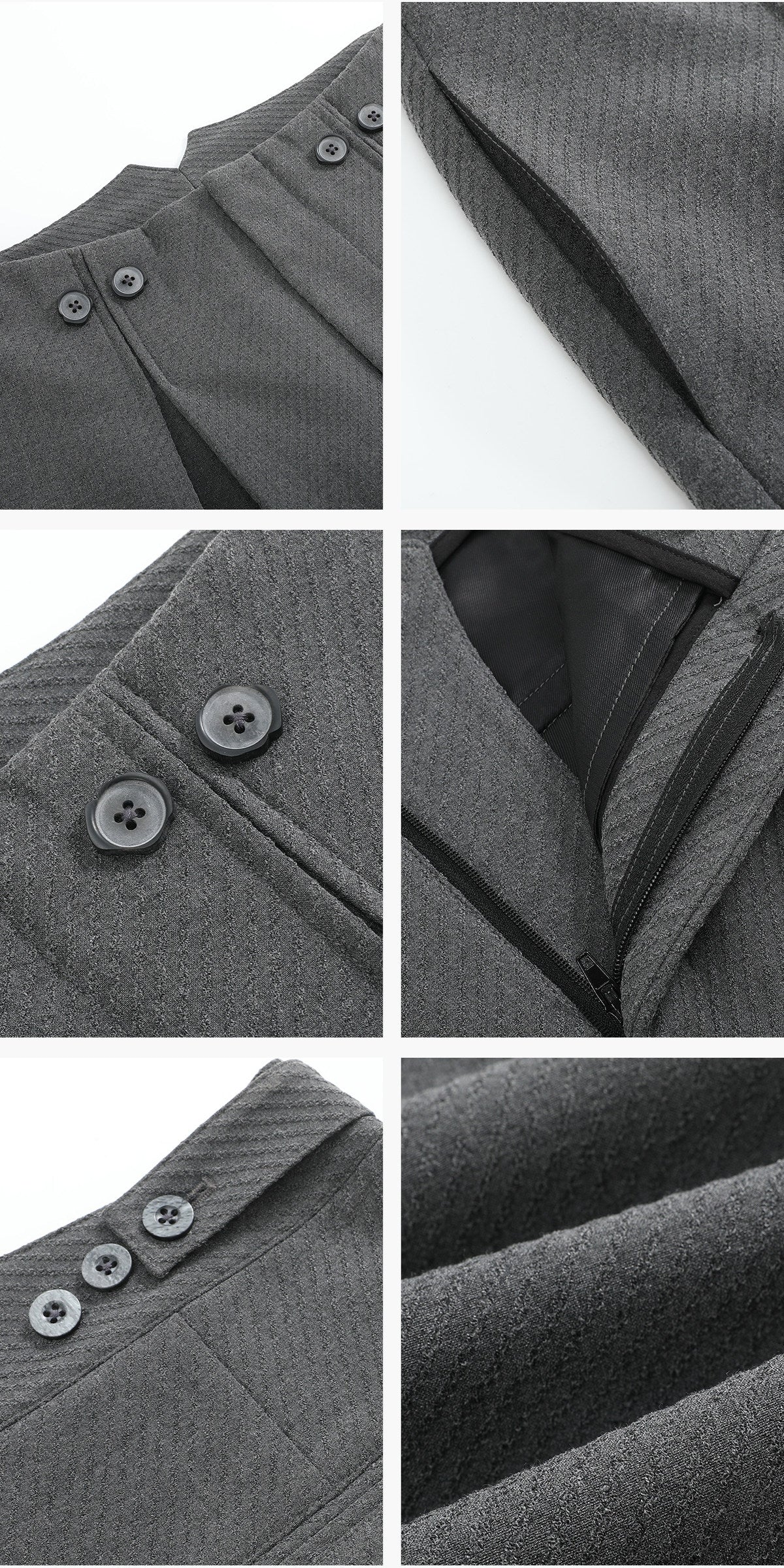 Mirror pleated straight-leg trousers