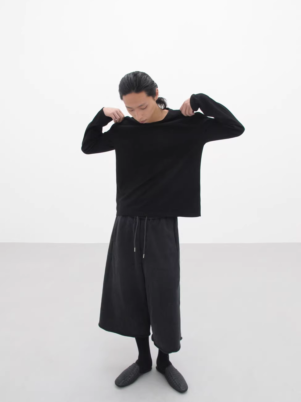 Rolled Edge Sweat Shorts