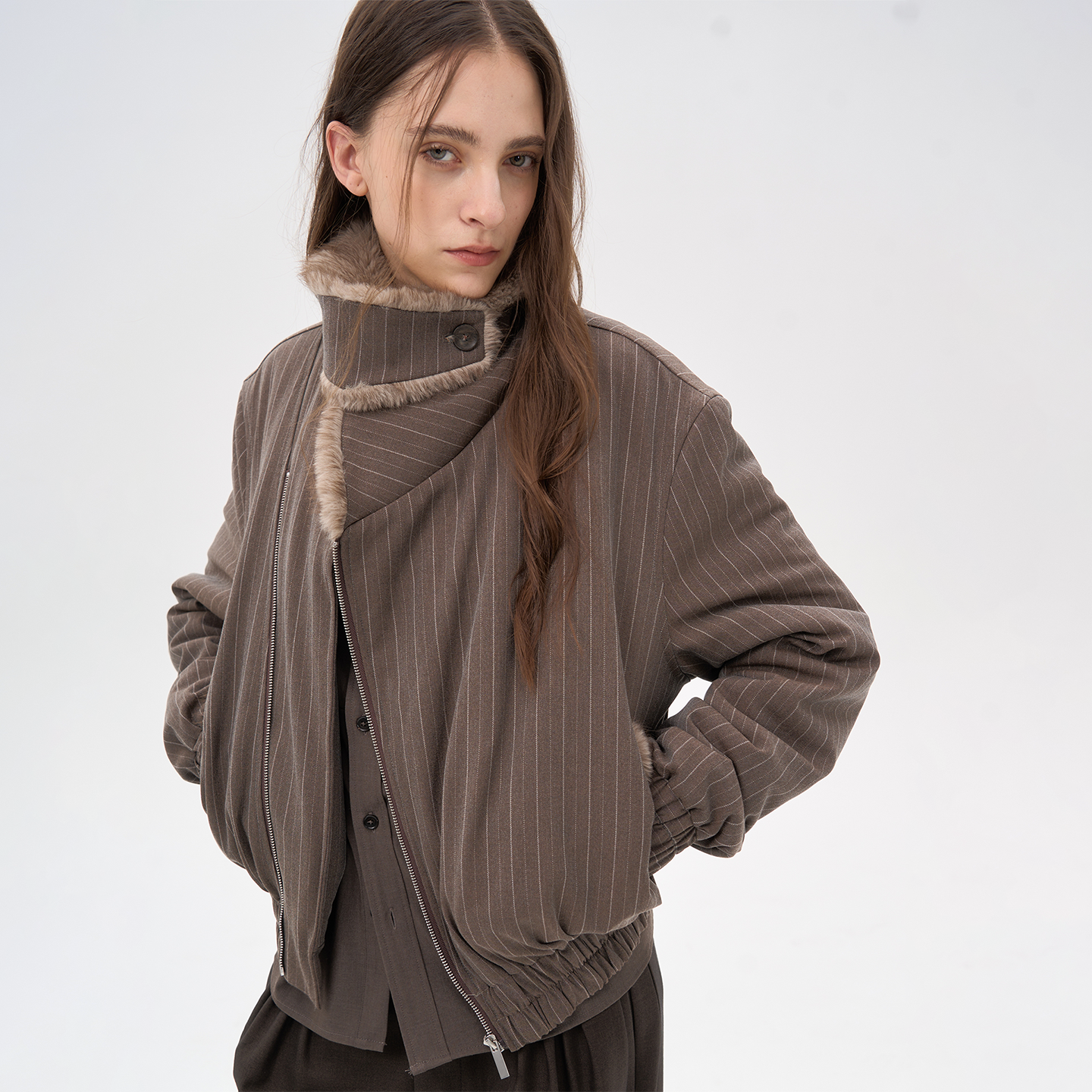 Striped Padded Jackets