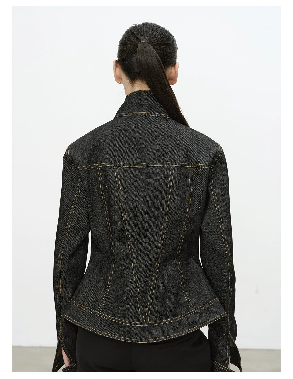 Slanted Placket Denim Jacket 12oz