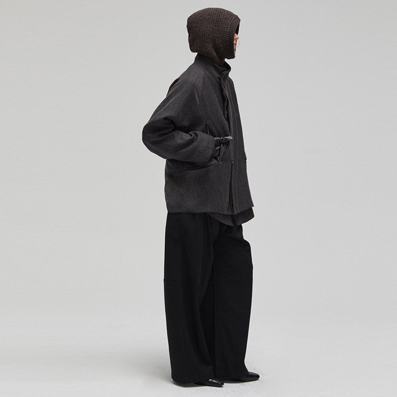 Fleece Stand Collar Jacket