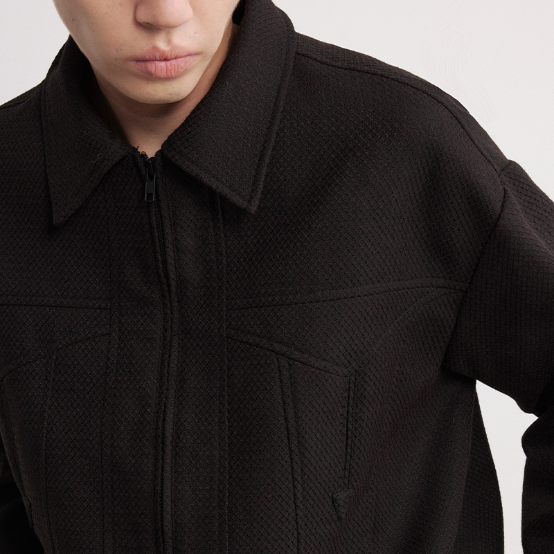 Jacquard Structural Short Jacket
