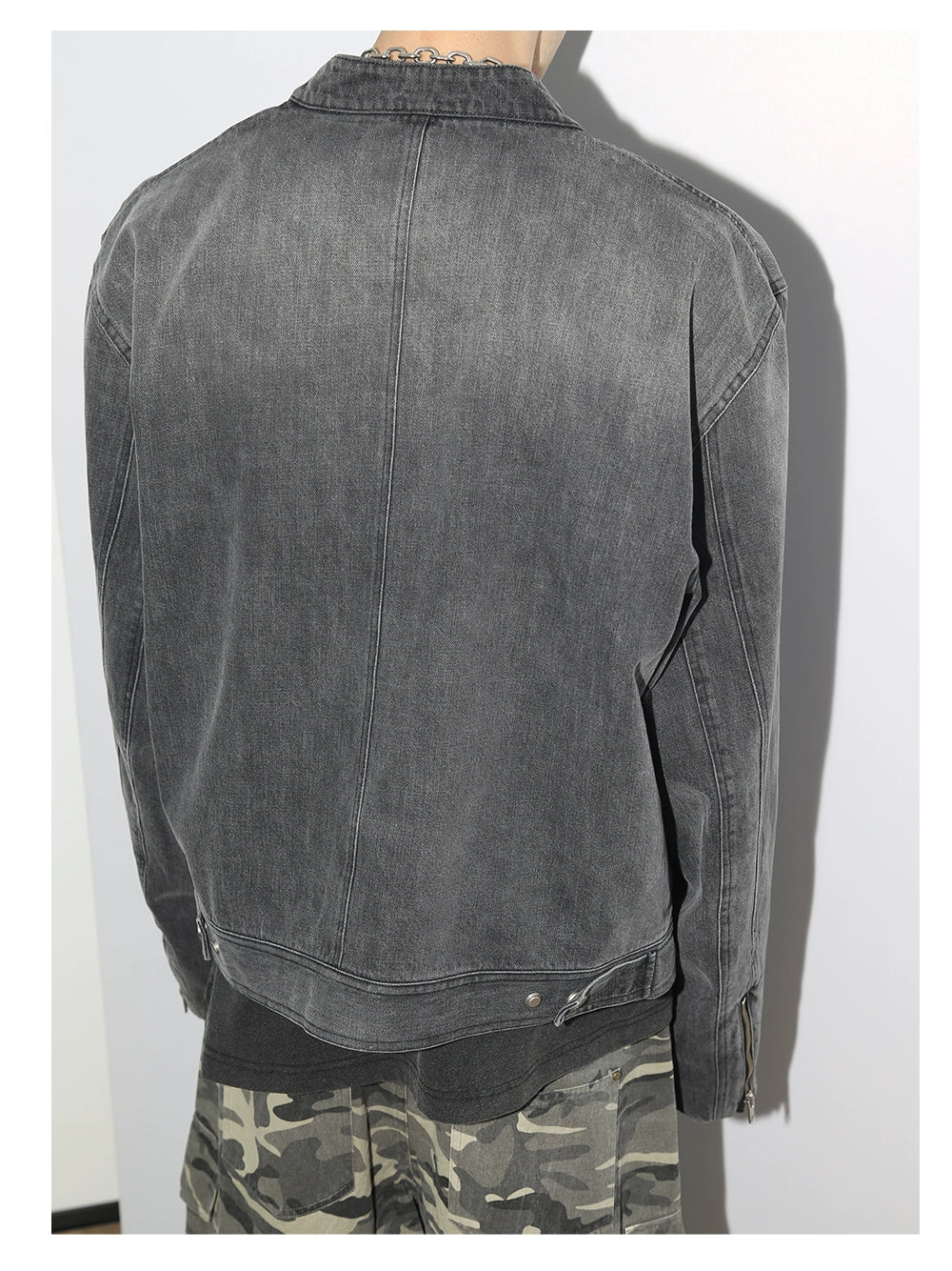 Distressed Heavy Denim Jacket