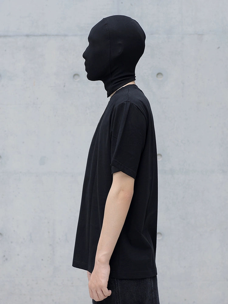PATCHWORK crew neck short-sleeve T-shirt