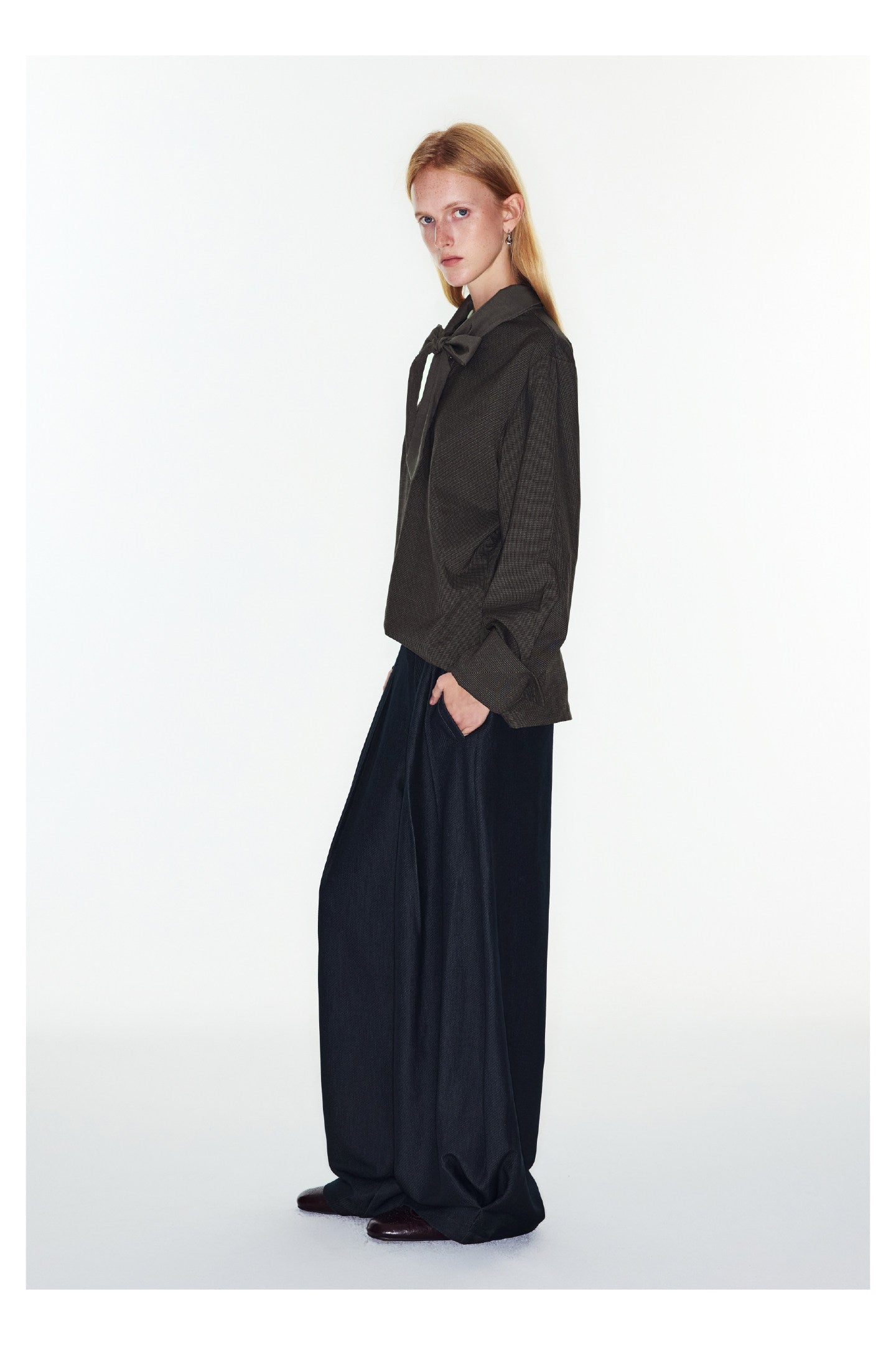Loose banana denim pants