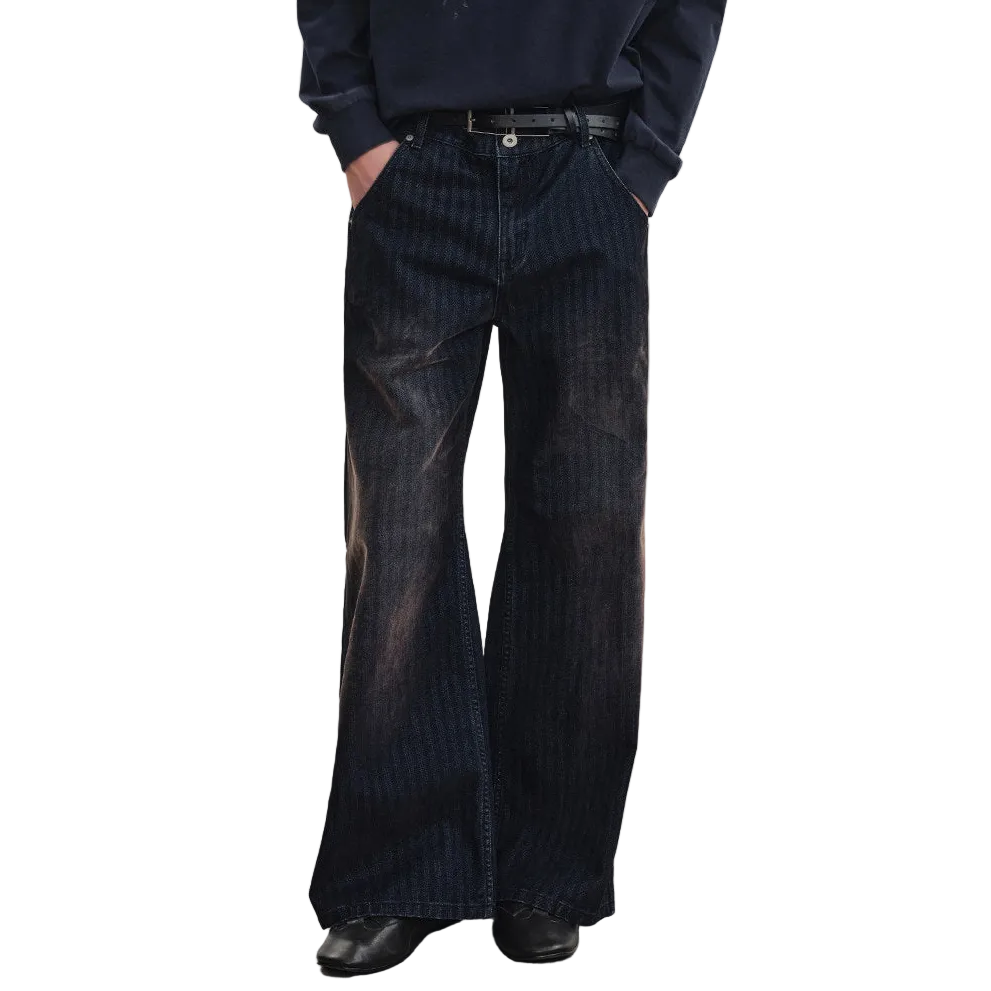 Aged Herringbone Corduroy Pants