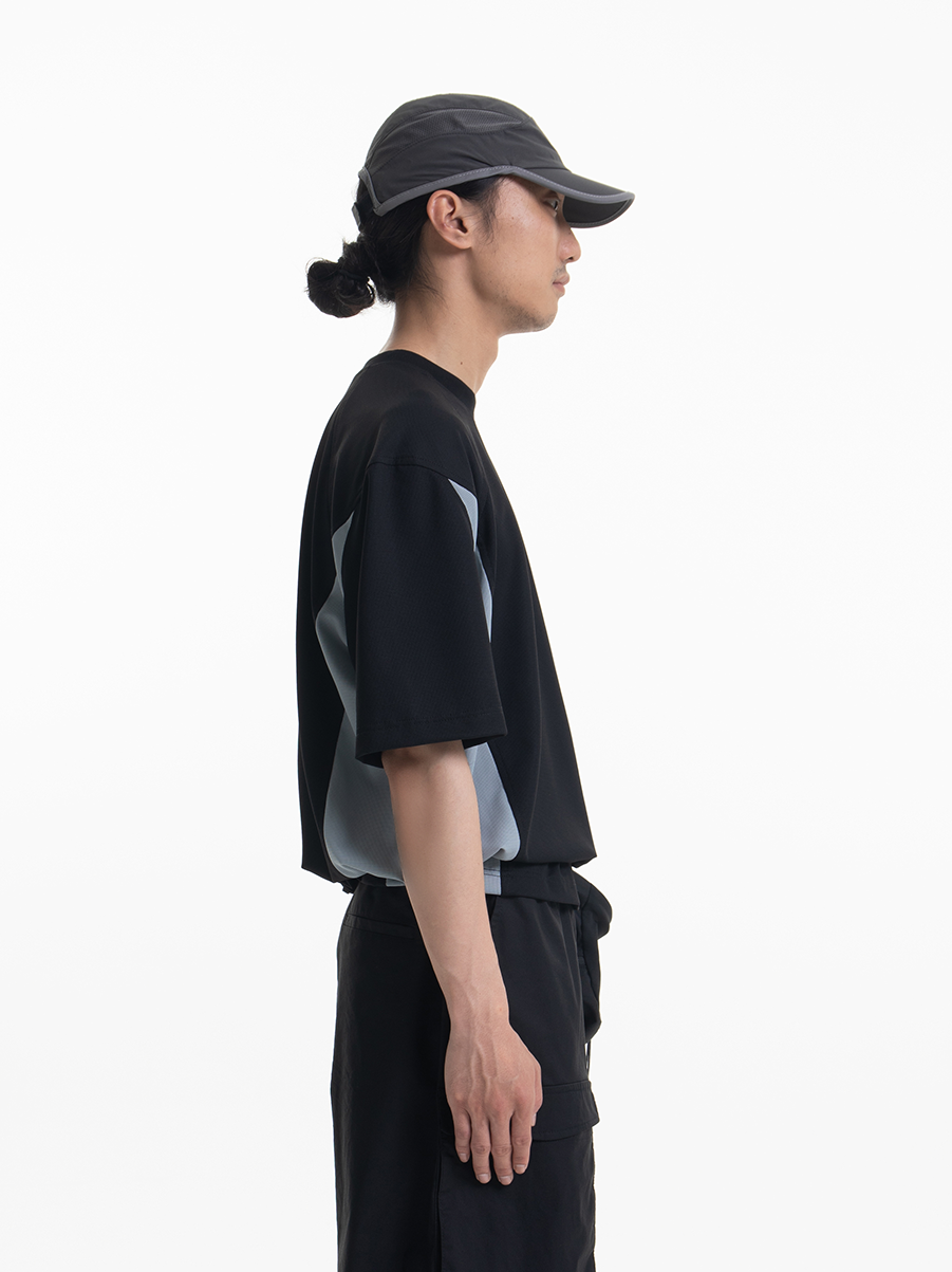 Stretch Panelled Short Sleeve T-shirt