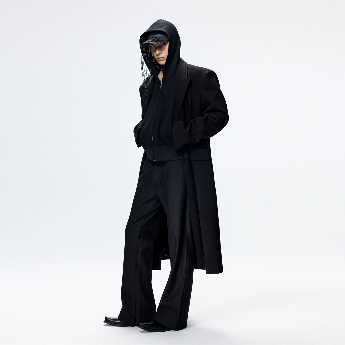 Classic Tweed Long Coat