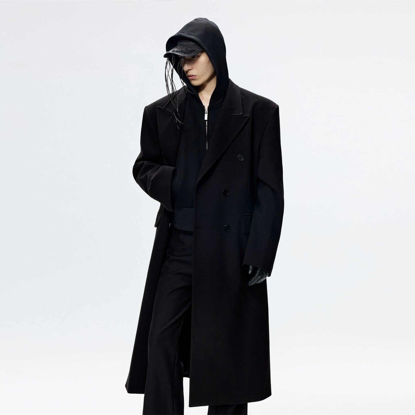 Classic Tweed Long Coat