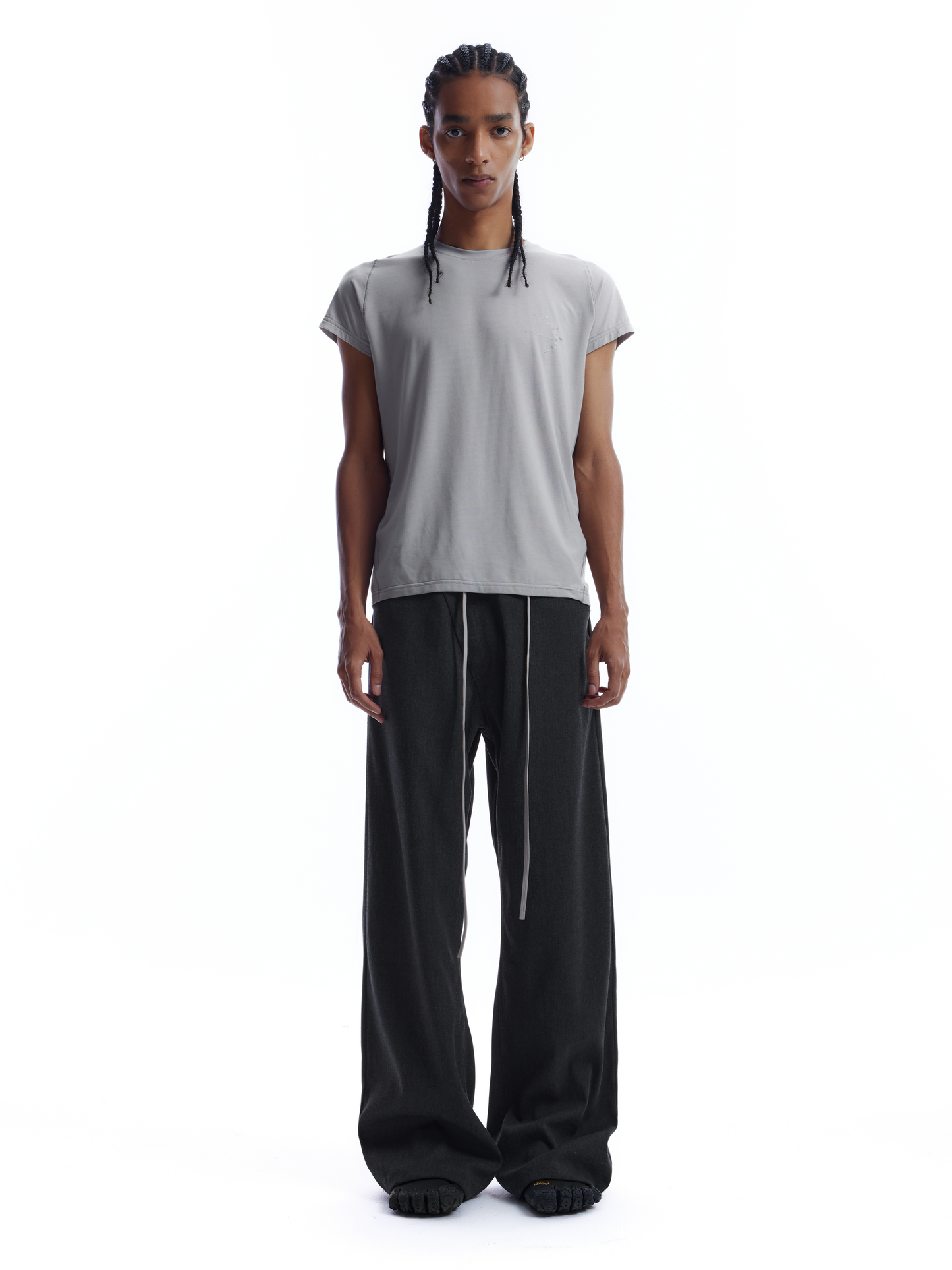 3D Cut Slanted Placket Sweatpants