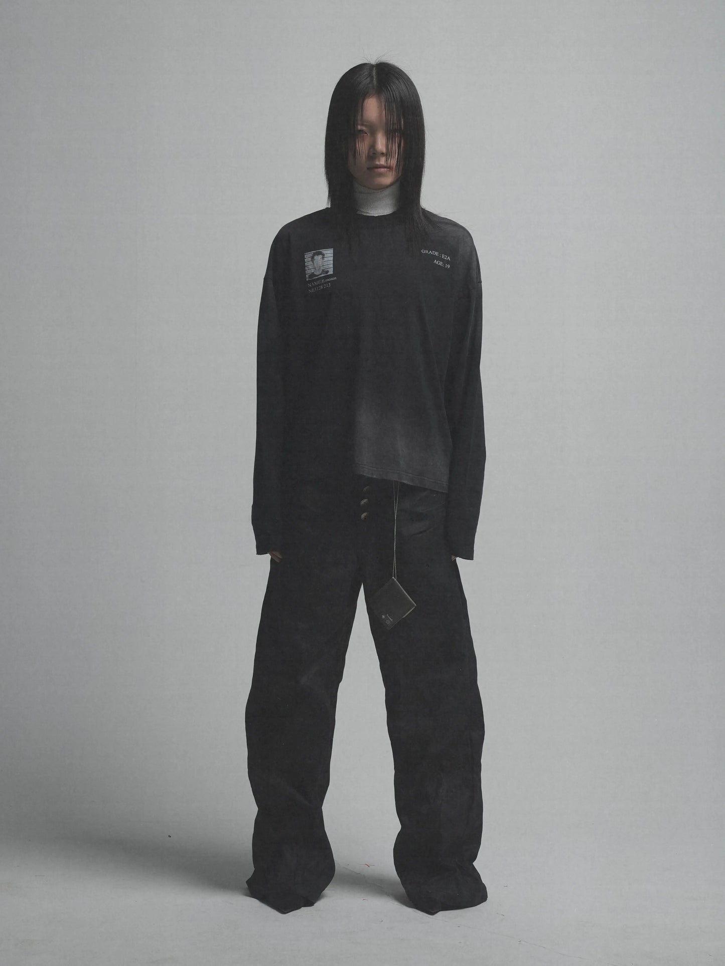 emotional prisoner print  heavyweight long-sleeve T-shirt