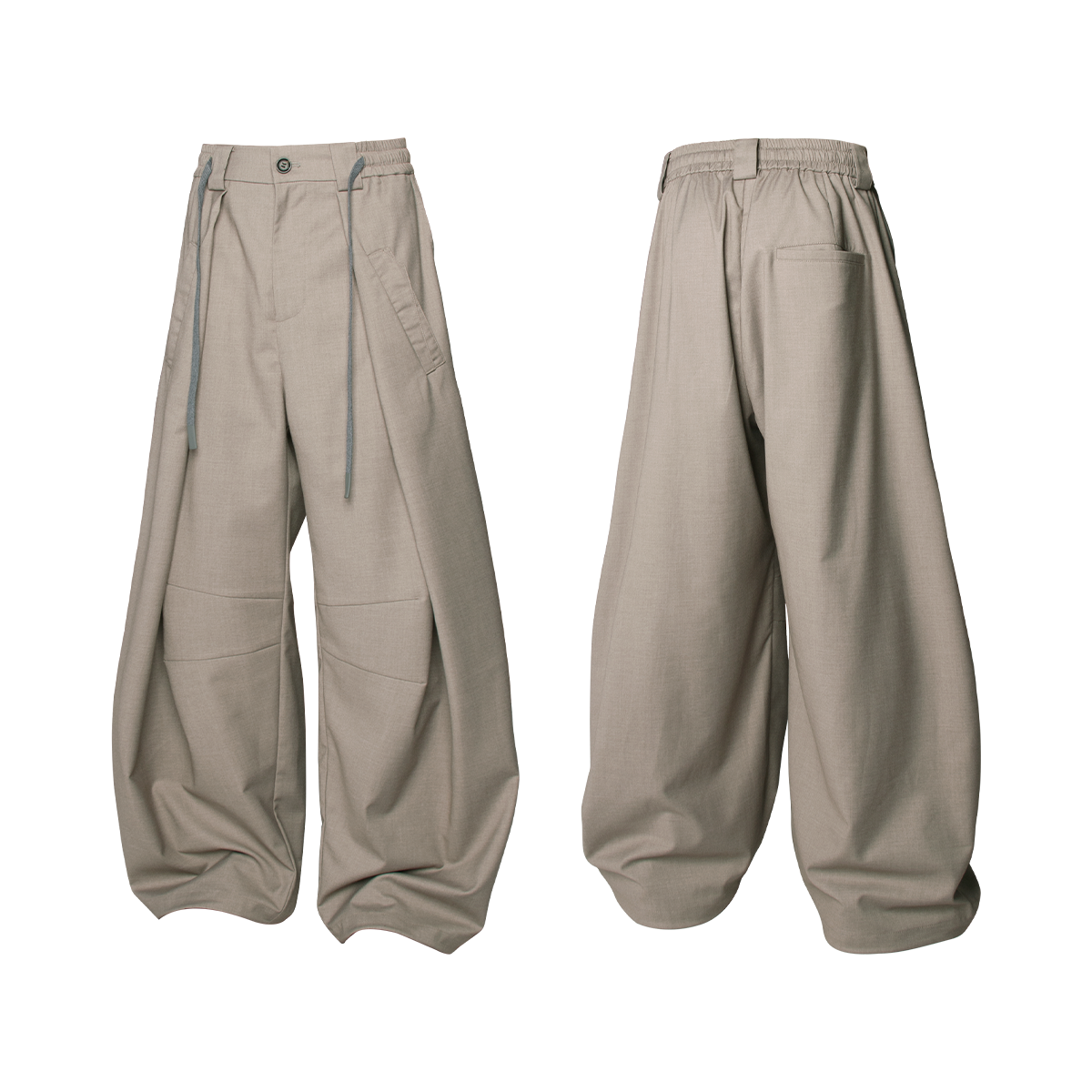 Pleated Drape Trouser