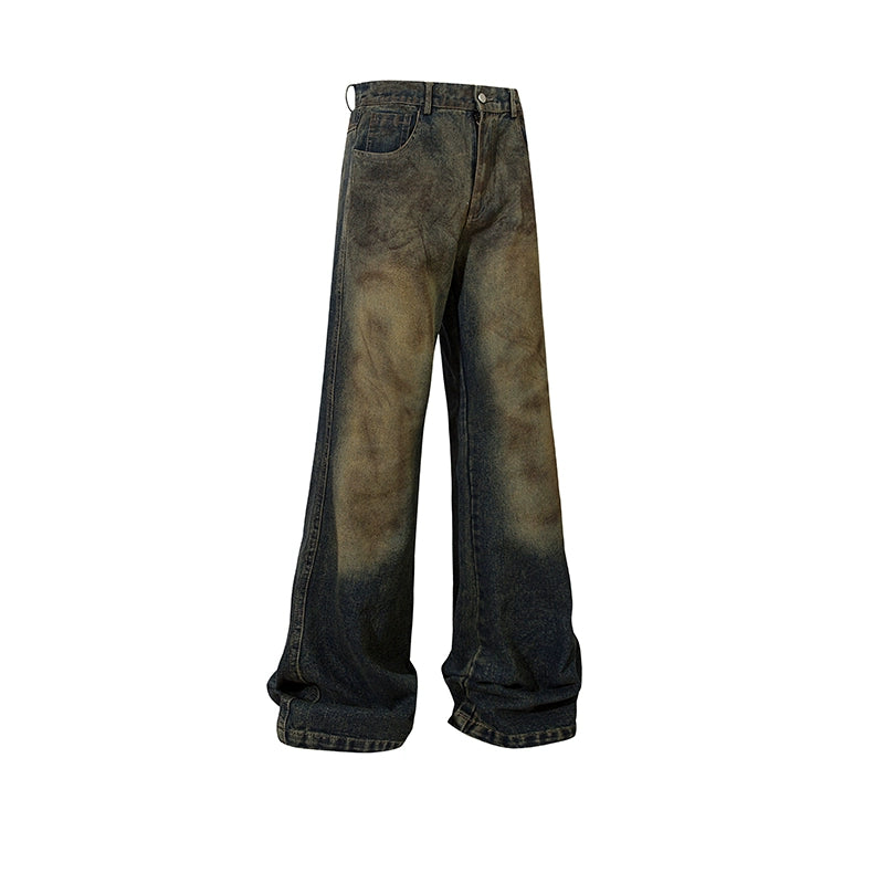 bootcut distressed long jeans