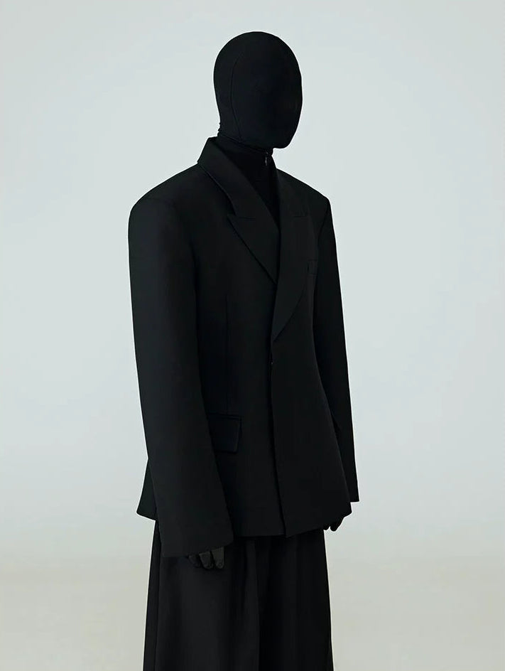 Waist Suit Drape Jacket