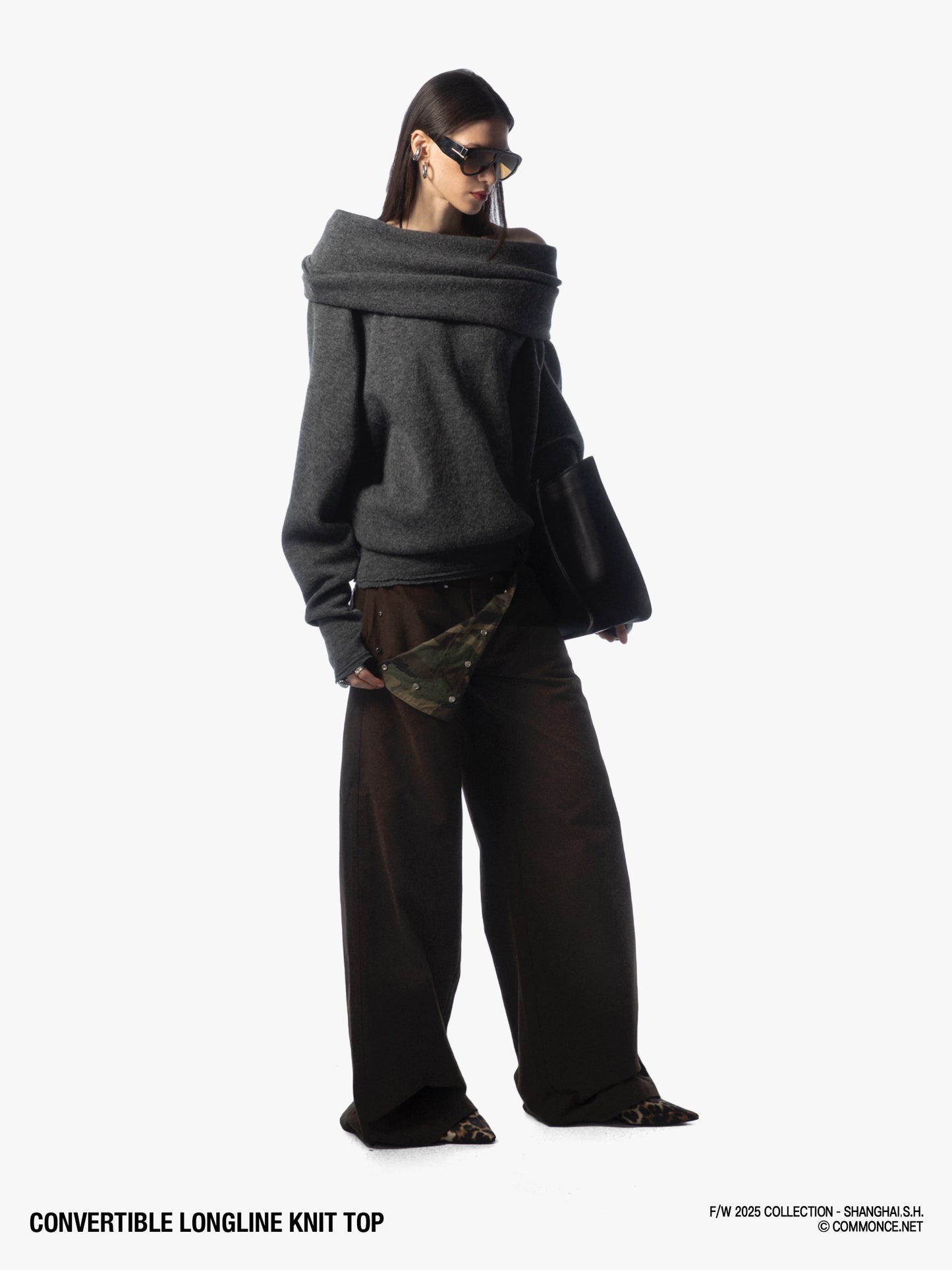 Convertible Longline Knit Top