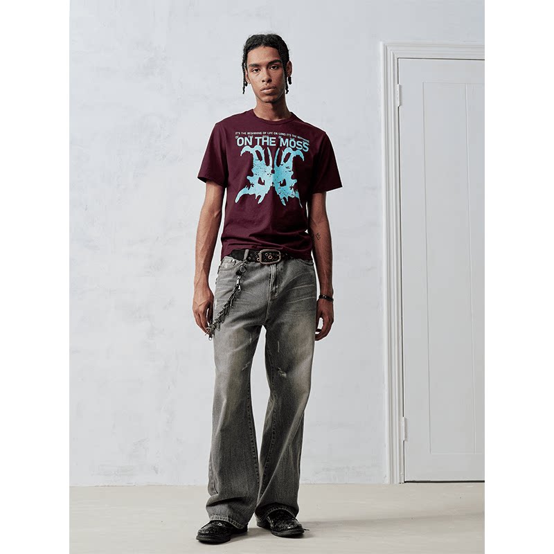 Vintage Nevada Wash Loose Straight Jeans