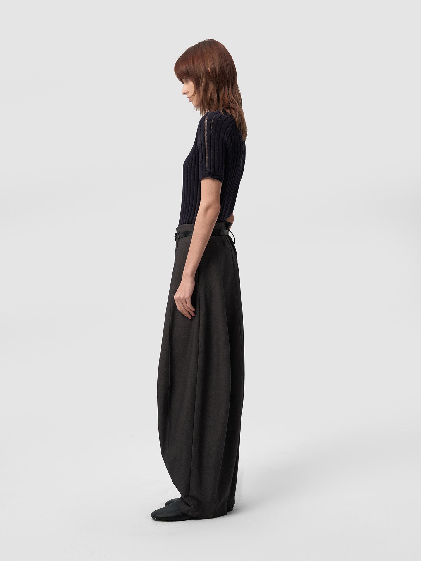 Split Straight Suit Trouser