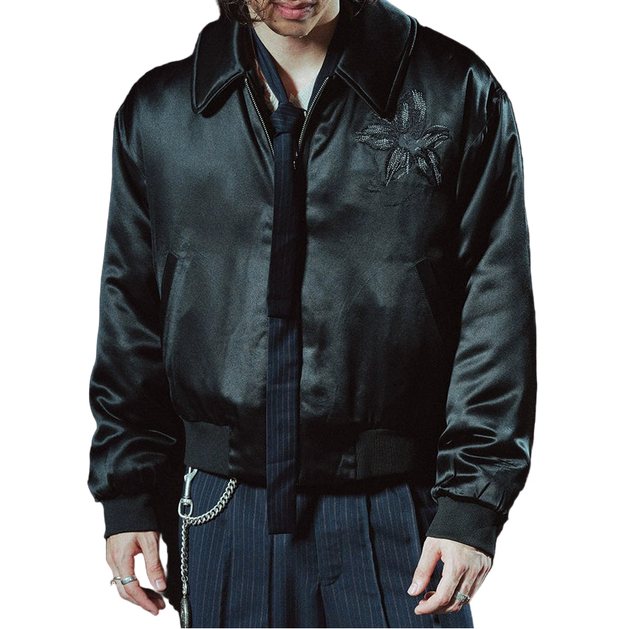 Flower Embroidered Cotton Jacket