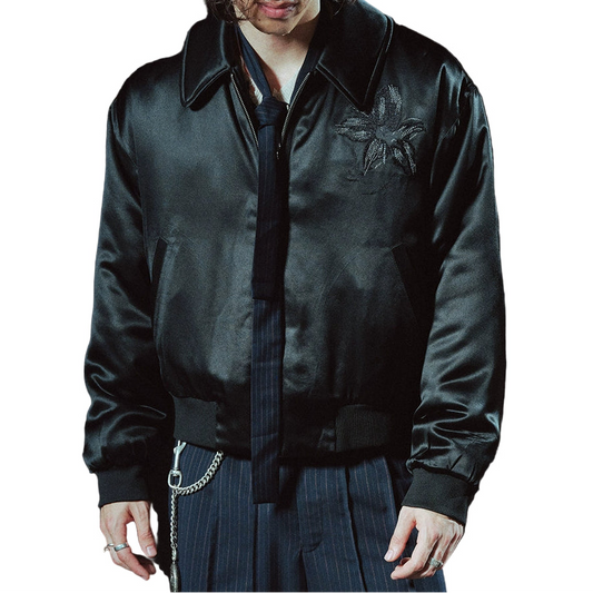 Flower Embroidered Cotton Jacket