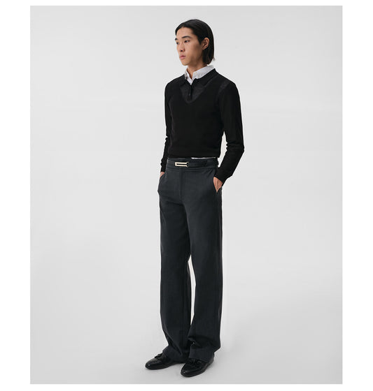 Tailored straight dress pants