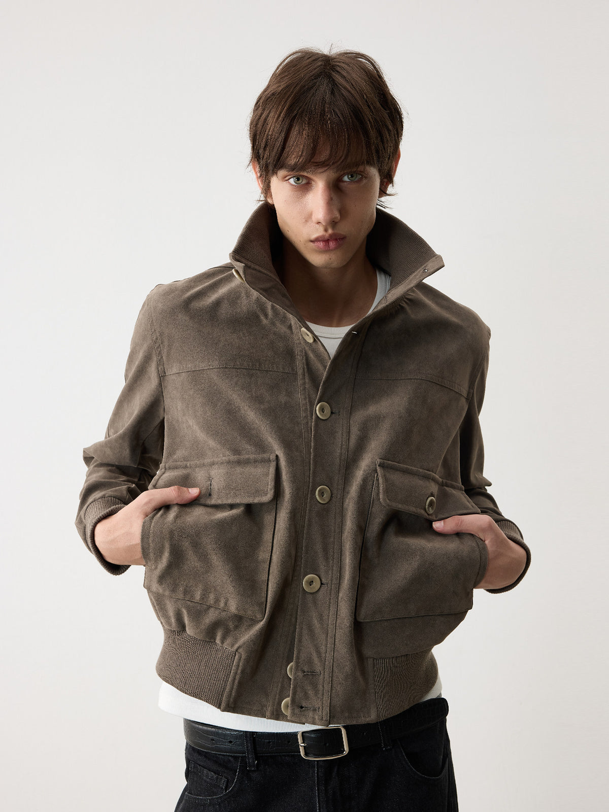 Double Pocket Button-Up Jacket