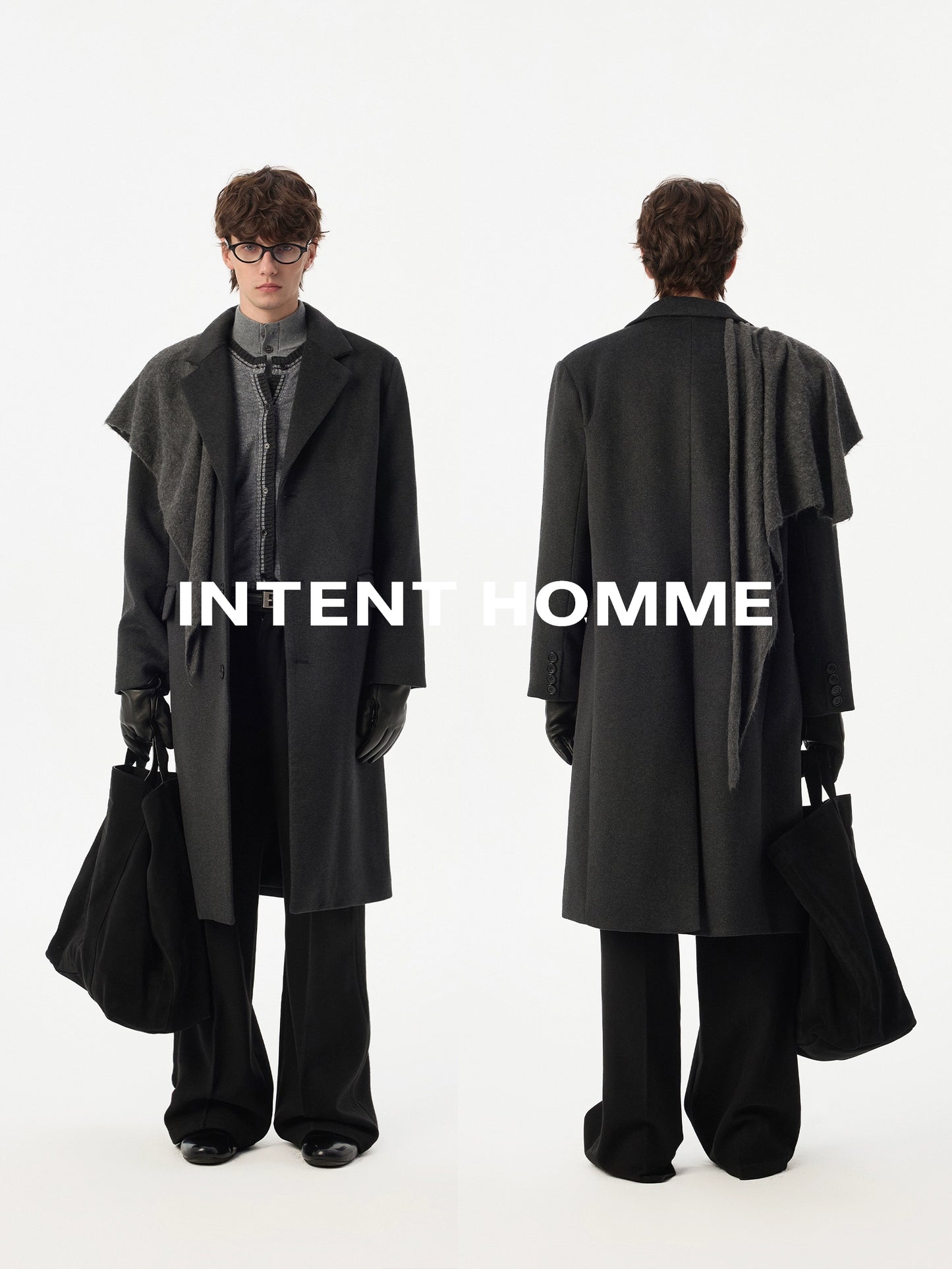 Wool-blend Triangle Scarf