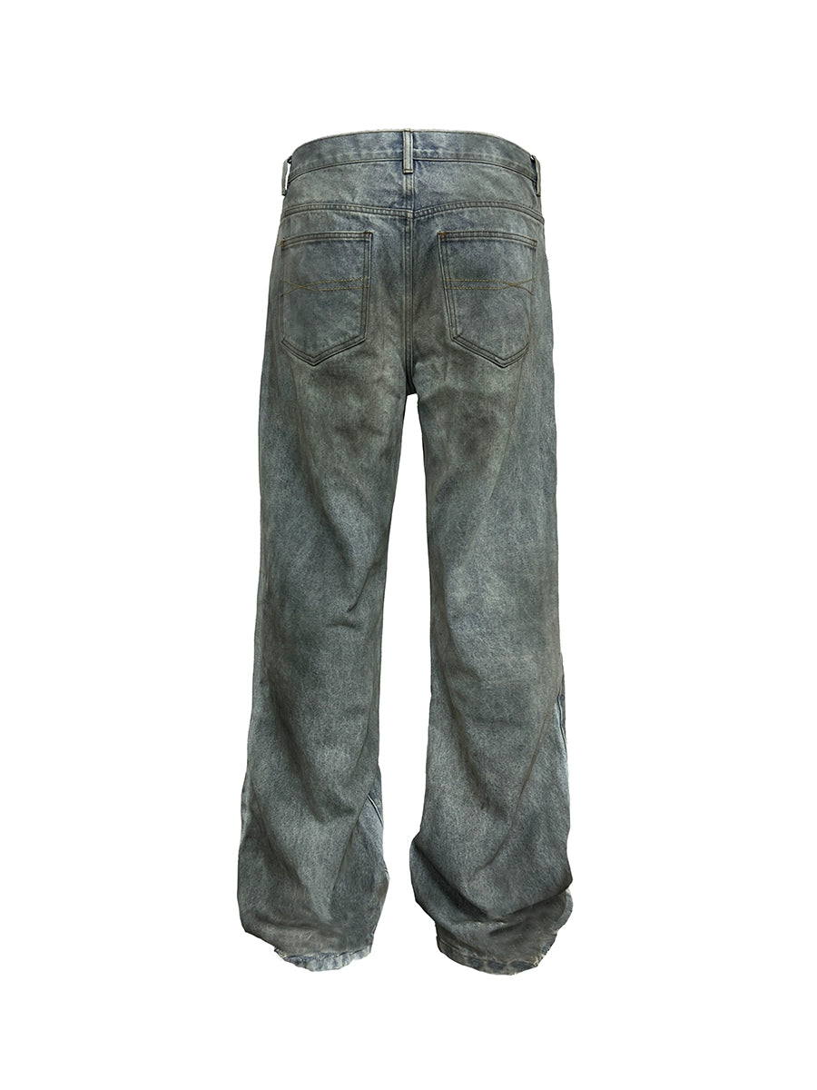 Heavy Oil Stained Jeans