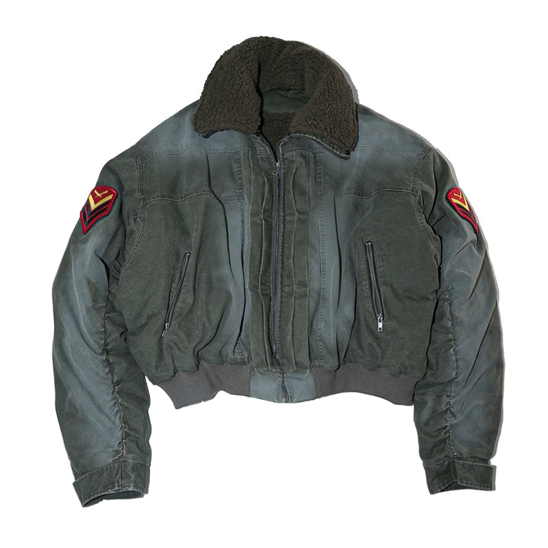 Washed Green vintage Padded Jacket