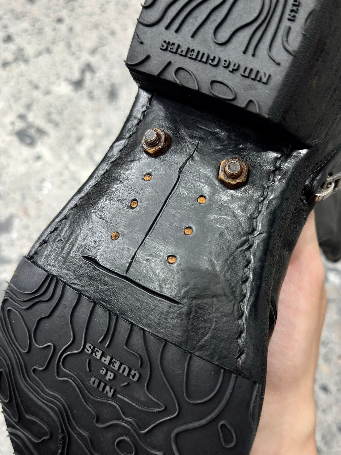Kangaroo leather Chelsea leather boots