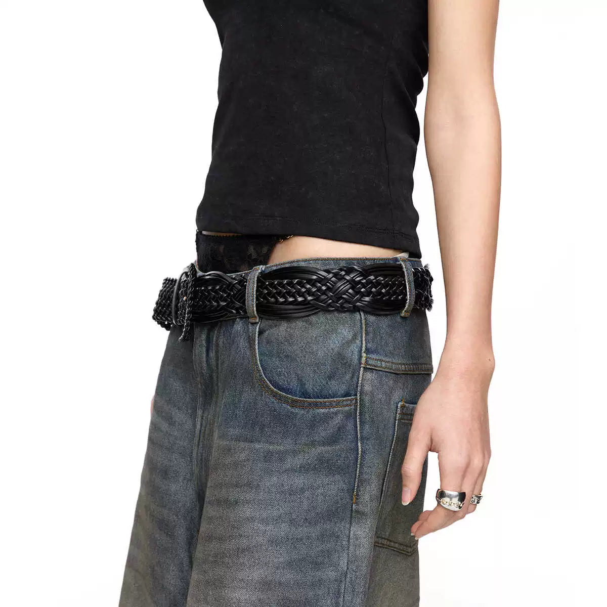 Braided Lace Needle Belt