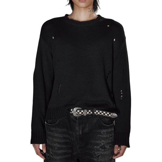 Scarp Crewneck Cropped knit
